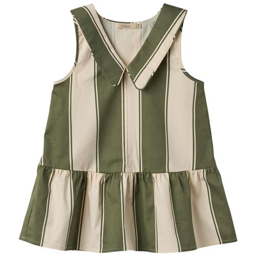 Fliink Karl Johan Vertiver Striped Spencer Kjole Sandshell | Beige | 6 years