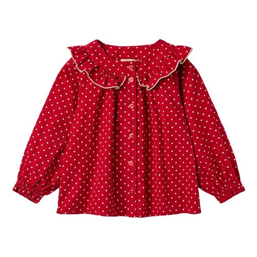 Fliink Dolly Dot Blouse Pompeian Red | Rød | 6 years