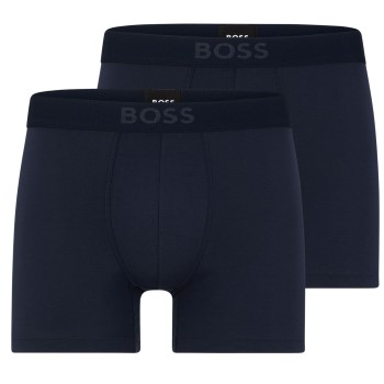 BOSS 2P Ultra Soft Boxer Brief Mørkblå modal Large Herre