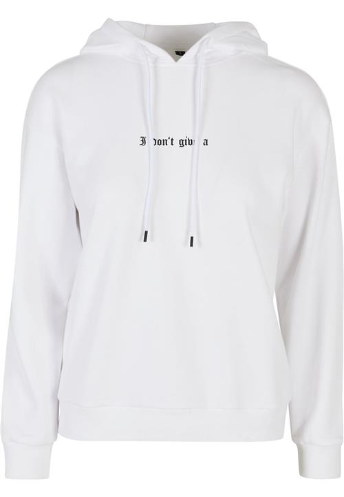 Miss Tee Sweatshirt 'I Dont Give A'  sort / hvid