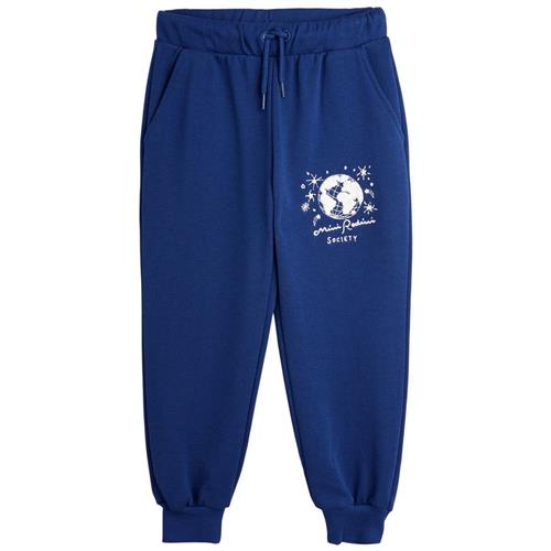 Mini Rodini Mini Rodini Society Emb Sweatpants Blue | Marine blå | 128/134 cm