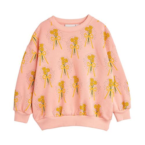 Mini Rodini Vinterblomster Aop Sweatshirt Pink | Lyserød | 104/110 cm