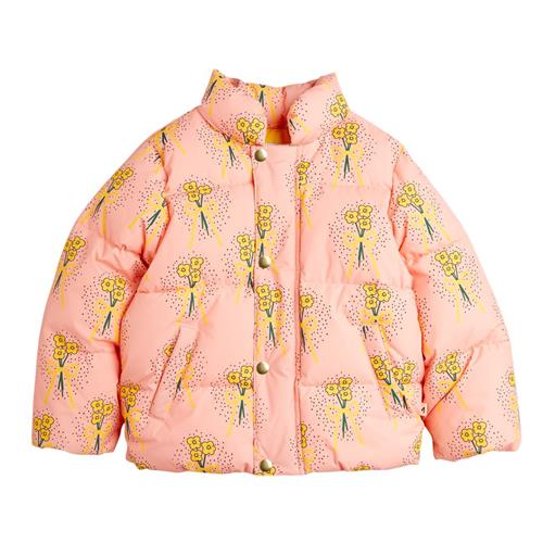 Mini Rodini Vinterblomster Aop City Puffer Jacket Pink | Lyserød | 116/122 cm