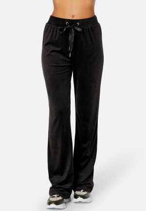 BUBBLEROOM Willow soft velour trousers Black S