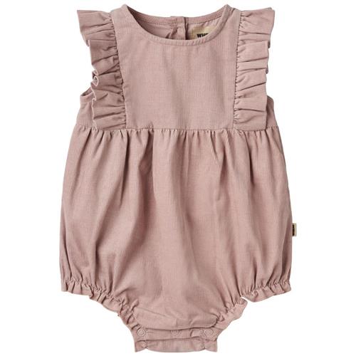 Wheat GOTS Emmaline Romper Dry Rose | Lyserød | 80 cm