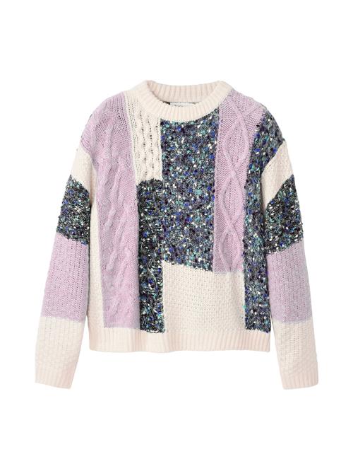 Desigual Pullover  lilla / blandingsfarvet / hvid