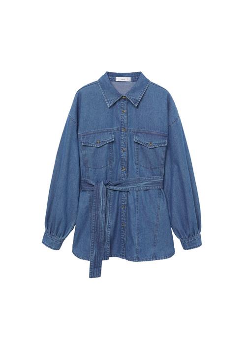 MANGO Bluse  blue denim