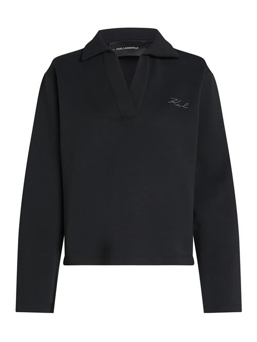 Karl Lagerfeld Sweatshirt  sort / hvid