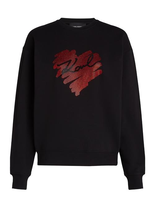 Karl Lagerfeld Sweatshirt  blodrød / sort