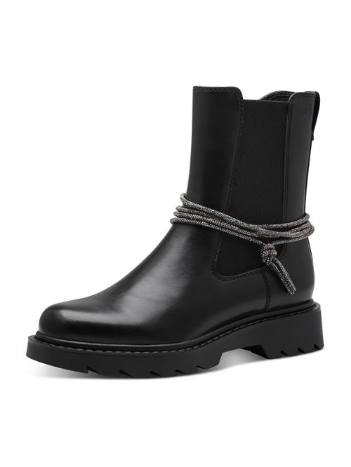 Tamaris Chelsea Boots  sort / sølv