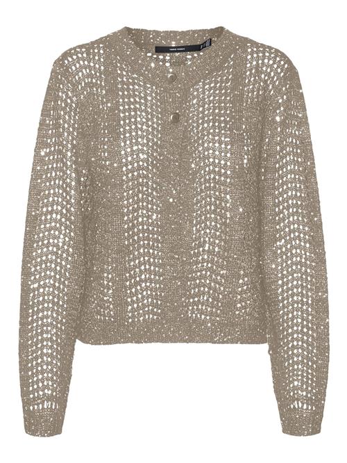 Se VERO MODA Cardigan 'LEILANI'  mørkebeige ved About You