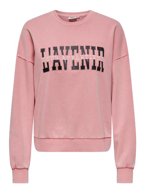 Se ONLY Sweatshirt 'ONLPENELOPE'  pitaya / sort / hvid ved About You