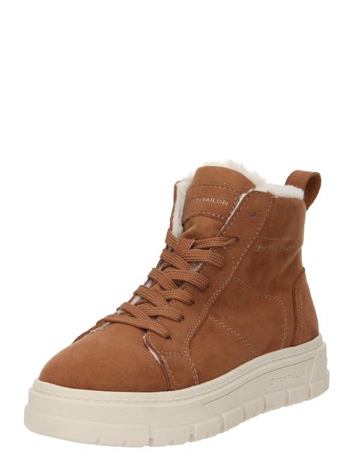 TOM TAILOR Sneaker high  beige / cognac