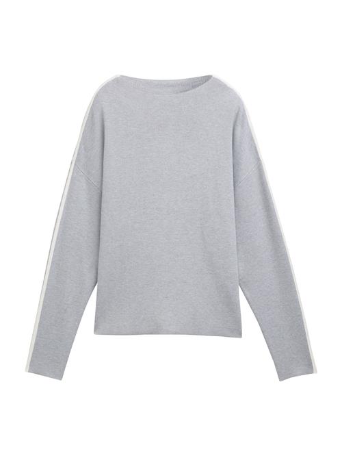 TOM TAILOR DENIM Pullover  lysegrå / offwhite