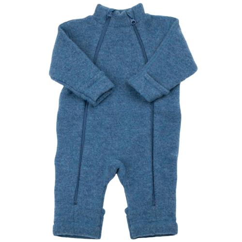 Se Joha Blå jumpsuit med dobbelt lynlåse-design | Blå | 100 cm ved Babyshop