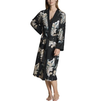 Calida Favourite Seduction Kimono Sort blomstret XX-Small Dame