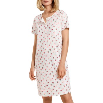 Calida Fruity Dreams Sleepshirt Hvid Mønster bomuld X-Small Dame