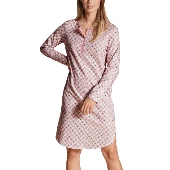 Se Calida Lovely Nights Nightdress Rosa Mønster  bomuld Small Dame ved Timarco