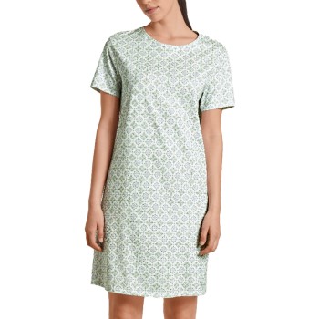 Calida Spring Nights Nightshirt Grøn/Hvid bomuld Small Dame