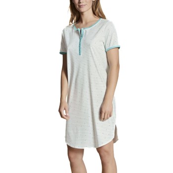 Calida Sweet Dreams Sleepshirt CL1 Hvid Mønster  bomuld XX-Small Dame