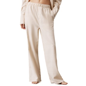 Se Calvin Klein Flannel Sleep Pant Beige bomuld Large Dame ved Timarco