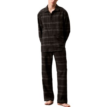 Calvin Klein Men Flannel Sleep Pant Sort bomuld Medium Herre