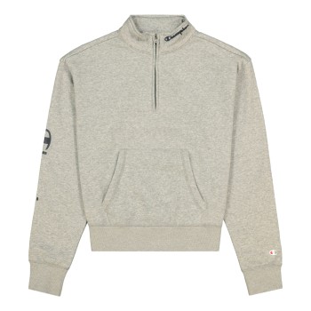 Se Champion American Classics Half Zip Sweatshirt Grå Small Dame ved Timarco