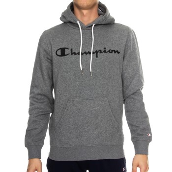 Se Champion Classics Men Hooded Sweatshirt Grå Medium Herre ved Timarco