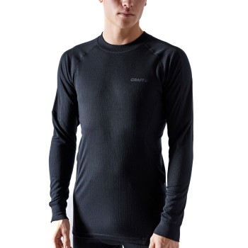 Craft Baselayer Set M Sort polyester Medium Herre