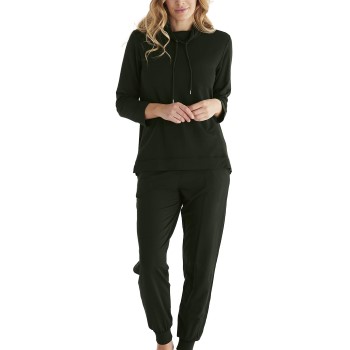 Damella Bamboo Frenchterry Suit Mørkgrøn  Bambus Large Dame