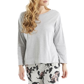 Damella Greymelange Flower Top Grå Medium Dame