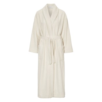 Damella Soft Velour Terry Robe Hvid Medium Dame