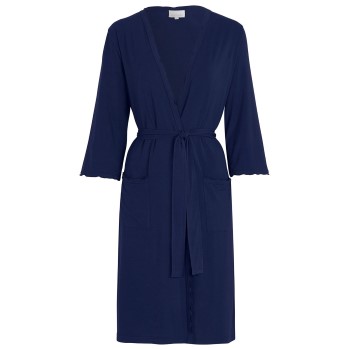 Damella Viscose Plain Wave Robe CL2 Marineblå Bambus Small Dame