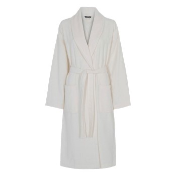 Se Decoy Long Terry Robe Benhvid økologisk bomuld XX-Large Dame ved Timarco