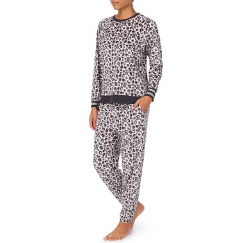 Se DKNY Homewear DKNY Lounge Life Jogger Set Leopard polyester X-Large Dame ved Timarco