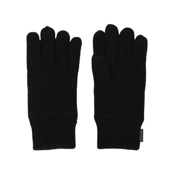 Dovre Mens Wool Gloves Sort uld One Size Herre