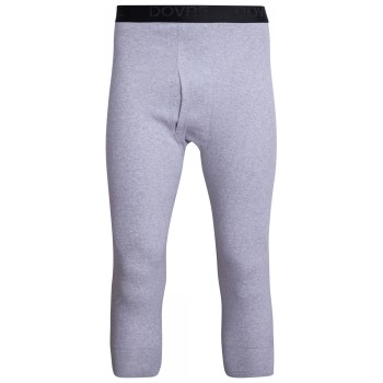 Dovre Three Quarter Long Johns Grå bomuld Large Herre