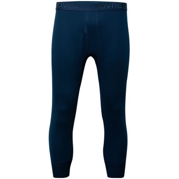 Dovre Three Quarter Long Johns Mørkblå bomuld Small Herre