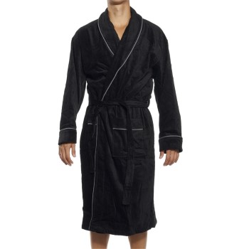 JBS Bath Robe Sort bomuld X-Large Herre