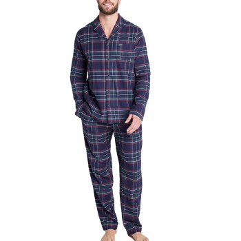 Jockey Cotton Flannel Pyjama Navy bomuld Large Herre