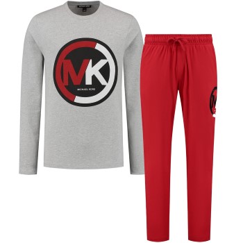 Michael Kors Lounge Crewneck and Jogger Gift Set Sort/Grå/Rød bomuld Medium Herre