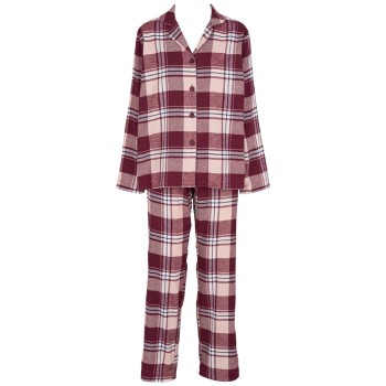 Missya Check Flannel Pyjama Rød/Hvid bomuld X-Large Dame