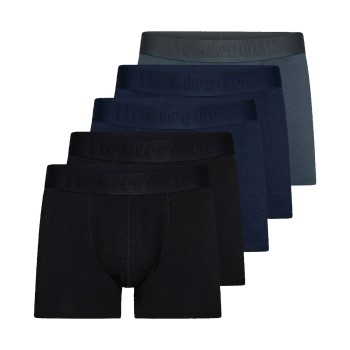 Resteröds 5P Organic Cotton Boxer Flerfarvet-2 økologisk bomuld Small Herre