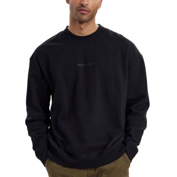 Resteröds Oversize Crewneck Sweatshirt Sort Large Herre