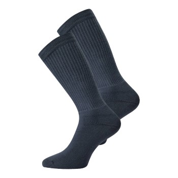 Resteröds Strømper 2P Tennis Socks Mørkgrå  Str 40/45 Herre