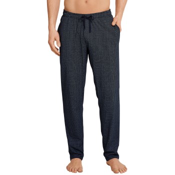 Schiesser Mix and Relax Jersey Lounge Pants Blå Mønster bomuld Small Herre