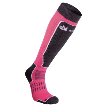 Seger Strømper Alpine Mid Advance Junior Sock Rosa/Sort Str 28/30 Barn