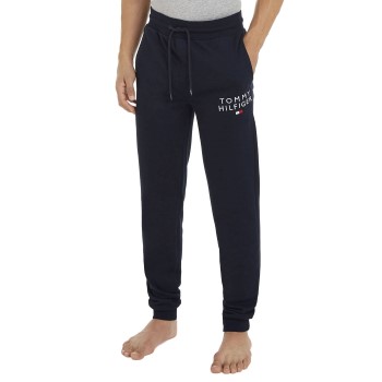 Se Tommy Hilfiger Original Logo Lounge Joggers Marineblå Small Herre ved Timarco