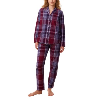 Triumph Boyfriend Pyjama PW X Checks Rød bomuld 38 Dame