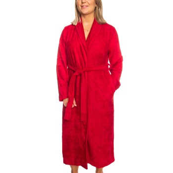 Trofé Trofe Bamboo Robe Long Sleeve Rød Bambus Small Dame